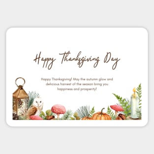 Happy Thanksgiving Card - 14 Sticker